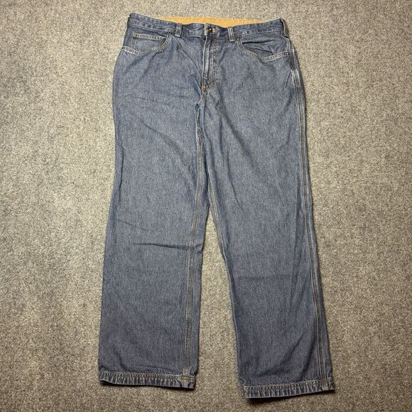 Duluth Trading Midweight Ballroom Jeans Mens Size 38x30 5 Pocket Cotton Denim - Picture 2 of 9